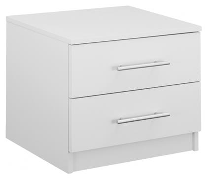 Κομοδίνο Chelsea Ξύλινο Λευκό 48x40.5x41.5cm - HomeMarkt