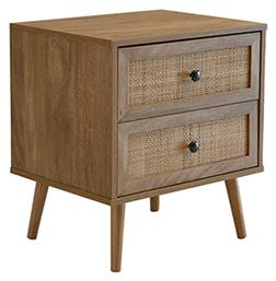 Κομοδίνο Φυσικό - Rattan 50x39x54.8cm - Liberta