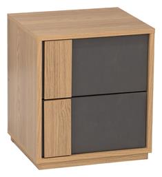 Κομοδίνο Jenga Ξύλινο Μπεζ 40x35x40cm - Liberta