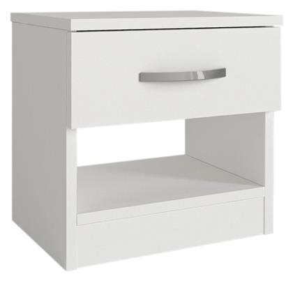 Κομοδίνο Lube Ξύλινο Λευκό 40x28.2x40cm - Megapap