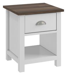 Κομοδίνο Luxor Ξύλινο Λευκό 45x40x50cm - Woodwell