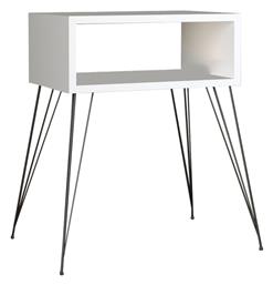 Κομοδίνο Naida Ξύλινο Λευκό 45x30x59cm - Pakketo
