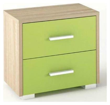 Κομοδίνο Νο.7 Oak-Green 50x34x48cm - Sarris