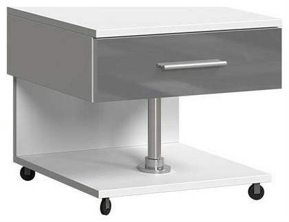 Κομοδίνο Raj Γκρι 46x37x39cm - Polihome