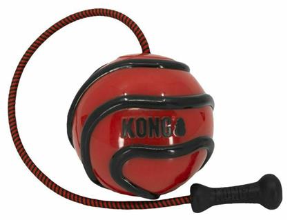 Wavz Bunjiball Παιχνίδι Σκύλου Μπάλα Κόκκινη Medium Kong