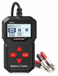 KW210 Ψηφιακό Battery Tester με Κροκοδειλάκια 12V 220AH Konnwei