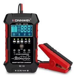 Rc-10 Φορτιστής Μπαταρίας 12V Konnwei