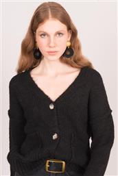 Κοντή Γυναικεία Πλεκτή Ζακέτα σε Μαύρο Χρώμα από το Style Icon Boutique