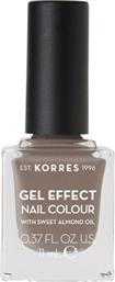 Korres Gel Effect Gloss Βερνίκι Νυχιών Μακράς Διαρκείας Γκρι 95 Stone Grey 11ml