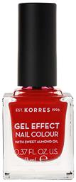 Gel Effect Gloss Βερνίκι Νυχιών Μακράς Διαρκείας Κόκκινο 53 Royal Red 11ml Korres