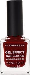 Korres Gel Effect Gloss Βερνίκι Νυχιών Μακράς Διαρκείας Κόκκινο 59 Wine Red 11ml
