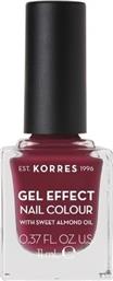 Korres Gel Effect Gloss Βερνίκι Νυχιών Μακράς Διαρκείας Κόκκινο 74 Berry Addict 11ml