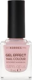 Korres Gel Effect Gloss Βερνίκι Νυχιών Μακράς Διαρκείας Ροζ 5 Candy Pink 11ml