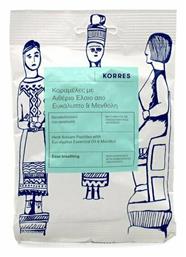 Καραμέλες με Αιθέριο Έλαιο από Ευκάλυπτο Μενθόλη για Ξηρό Βήχα Ευκάλυπτος & Μέντα 60gr 15τμχ Korres