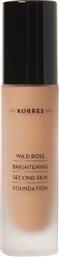 Korres Wild Rose Brightening Second-Skin Liquid Make Up SPF15 WRF4 30ml