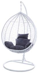 Κούνια Φωλιά με Βάση Nest/15 Rattan Λευκή Μ102xΠ102xΥ200cm - Zita Plus
