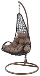 Κούνια Φωλιά με Βάση Nest/26 Rattan Καφέ Μ102xΠ102xΥ200cm - Zita Plus