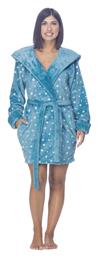 Χειμερινή Γυναικεία Fleece Ρόμπα Γαλάζια Koyote