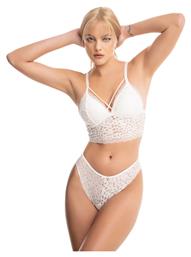 Δαντελένιο Σετ Εσωρούχων Bralette με Brazil Λευκό Koza