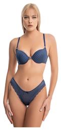 Δαντελένιο Σετ Εσωρούχων Σουτιέν με Slip Indigo Koza