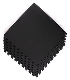 Δάπεδα Παζλ Γυμναστηρίου Μαύρα 60x60cm 6τμχ Kraft & Dele