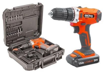Δραπανοκατσάβιδο Μπαταρίας 20V 2x1.5Ah Kraft & Dele