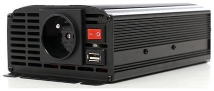 Inverter Αυτοκινήτου 500W για Μετατροπή 12V DC σε 230V AC με 1xUSB Kraft & Dele
