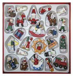 Κρεμαστά Στολίδια Σετ Πολύχρωμα 24τμχ - XMASfest