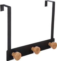 Κρεμάστρα Πόρτας 3 Θέσεων F-V Hooks Black 151569A 25x8.2x20 - Spitishop