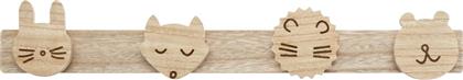 Κρεμάστρα Τοίχου 4 Θέσεων A-S Animal 158643 55x5x8.5 MDF - Spitishop