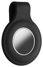 Clip Holder Θήκη Μπρελόκ Σιλικόνης για AirTag σε Μαύρο χρώμα KWmobile