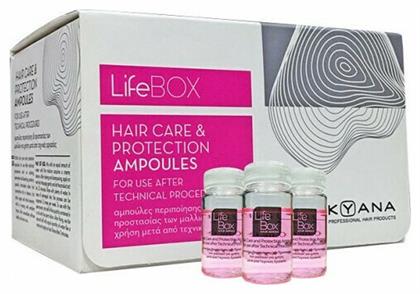 Life Box Αμπούλες Μαλλιών Αναδόμησης 8x10ml Kyana