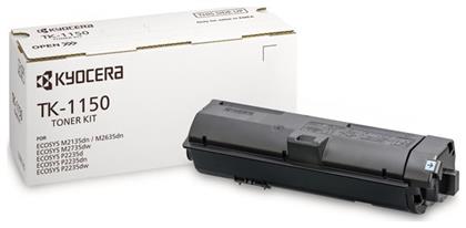 TK-1150 Γνήσιο Toner Laser Εκτυπωτή Μαύρο 3000 Σελίδων (1T02RV0NL0) Kyocera