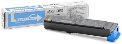 TK-5195C Γνήσιο Toner Laser Εκτυπωτή Κυανό 7000 Σελίδων (1T02R4CNL0) Kyocera