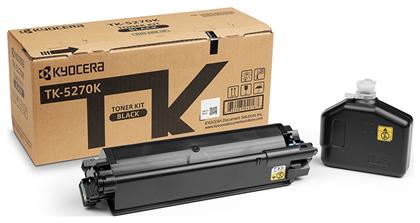 TK-5270K Γνήσιο Toner Laser Εκτυπωτή Μαύρο 8000 Σελίδων (1T02TV0NL0) Kyocera