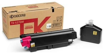 TK-5270M Γνήσιο Toner Laser Εκτυπωτή Ματζέντα 6000 Σελίδων (1T02TVBNL0) Kyocera