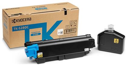TK-5280C Γνήσιο Toner Laser Εκτυπωτή Κυανό 11000 Σελίδων (1T02TWCNL0) Kyocera