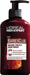 L'Oreal Men Expert BeardClub Beard, Face & Hair Wash 200ml από το Attica Beauty