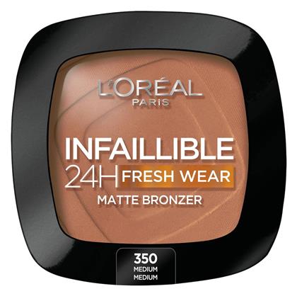 L'Oreal Paris Infallible 24H Fresh Wear Matte Bronzer 350 Medium 9gr - LOreal Paris