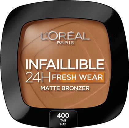 L'Oreal Paris Infallible 24H Fresh Wear Matte Bronzer 400 Tan Dore 9gr