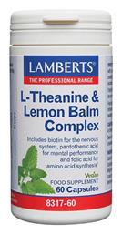 L-Theanine & Lemon Balm Complex 200mg 60 ταμπλέτες Lemon Balm - Lamberts
