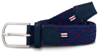 Geneva Ανδρική Ζώνη Πλεκτή Navy Μπλε La Boucle
