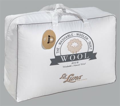 Μονό 160x220εκ. Wool Natural Duvet Λευκό La Luna