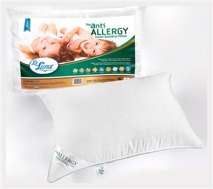Παιδικό Μαξιλάρι Ύπνου Anti-Allergy Sensitive Λευκό 50x70εκ. La Luna