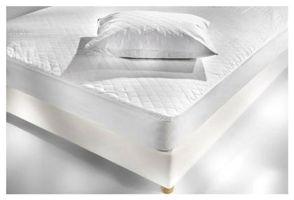 Προστατευτικό Επίστρωμα Υπέρδιπλο με Φάσα Luxurious Λευκό 160x200+35εκ. La Luna