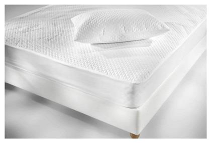 Προστατευτικό Επίστρωμα King Size με Φάσα Elegance Λευκό 180x200+35εκ. La Luna