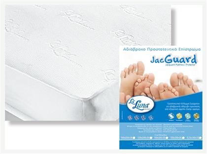 Προστατευτικό Επίστρωμα Μονό με Φάσα Jacguard Λευκό 90x200+30εκ. La Luna