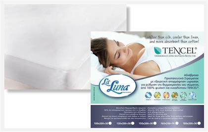 Tencel King Size Αδιάβροχο 180x200+30εκ. La Luna