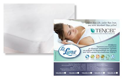 Tencel Σετ Προστατευτικά Μαξιλαριών 50x75εκ. Λευκό La Luna