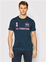 La Martina Ανδρικό T-shirt Navy Μπλε με Λογότυπο από το Troumpoukis
